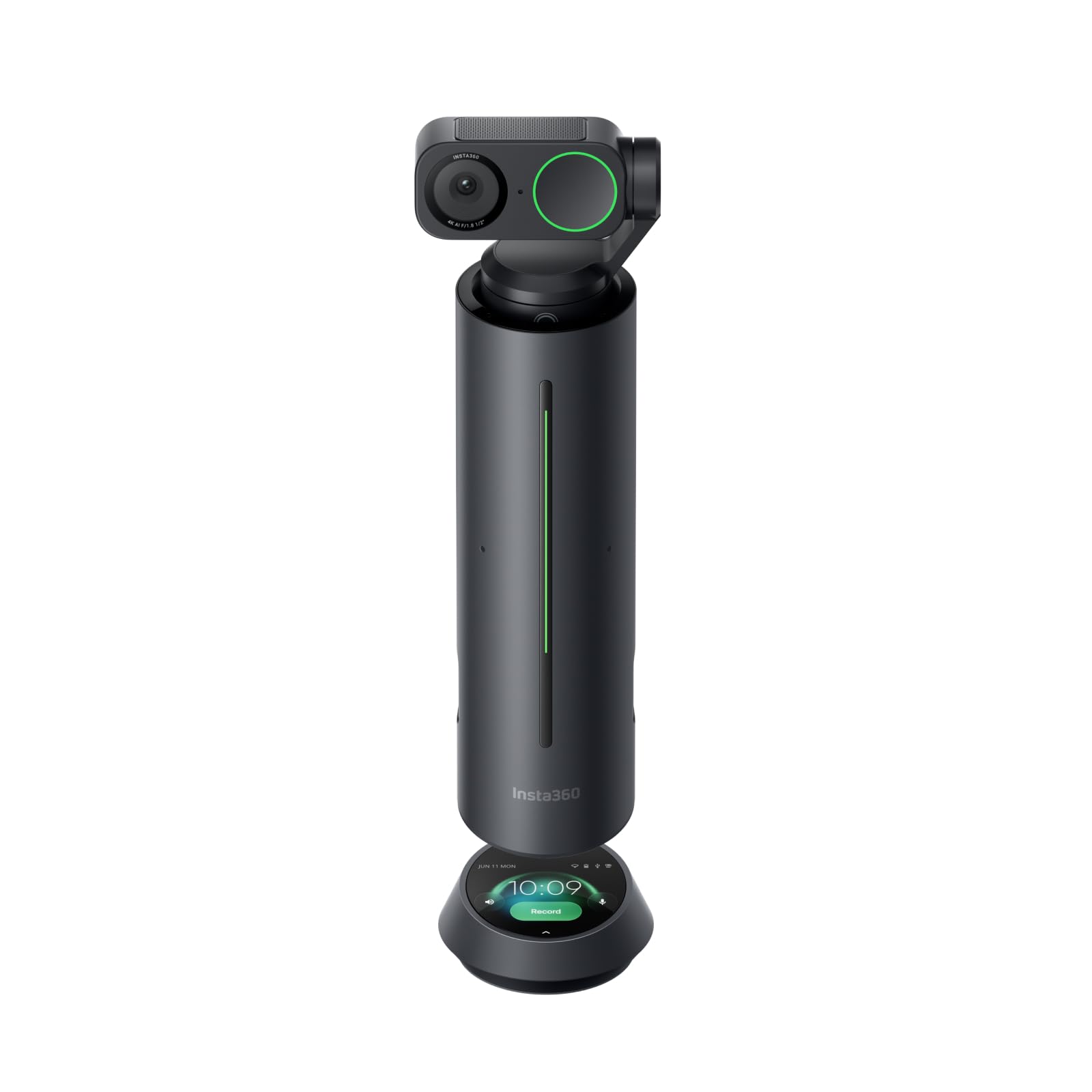 Insta360 Link 2 - PTZ 4K Webcam for PC/Mac, 1/2" Sensor, AI Tracking, HDR, AI Noise-Canceling Mic, Gesture Control for Streaming, Video Calls, Gaming, Works with Zoom, Teams, Twitch & More