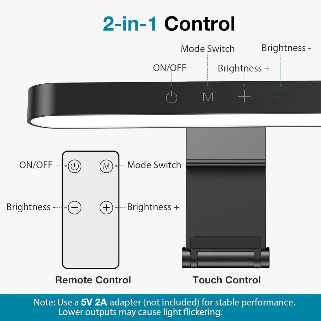 InnoGear Video Conference Light, On-Camera Video Lights for Monitor Desk LED Streaming Lighting with Remote and Touch Control Selfie Zoom Lighting for Computer Webcam Laptop Podcast, Recording