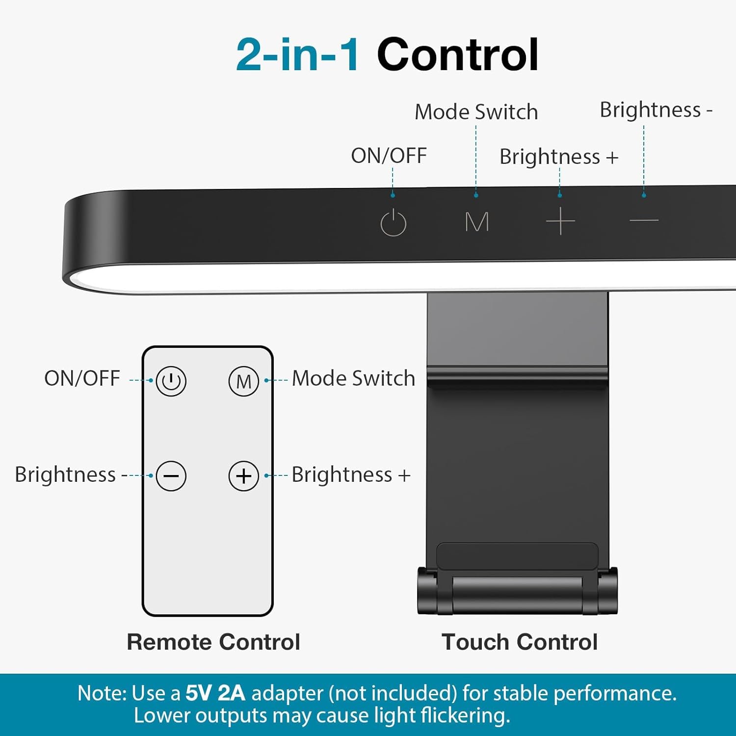 InnoGear Video Conference Light, On-Camera Video Lights for Monitor Desk LED Streaming Lighting with Remote and Touch Control Selfie Zoom Lighting for Computer Webcam Laptop Podcast, Recording