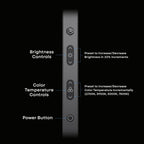 Lume Cube Edge Light 2.0 Bi-Color LED Desk Lamp - Black