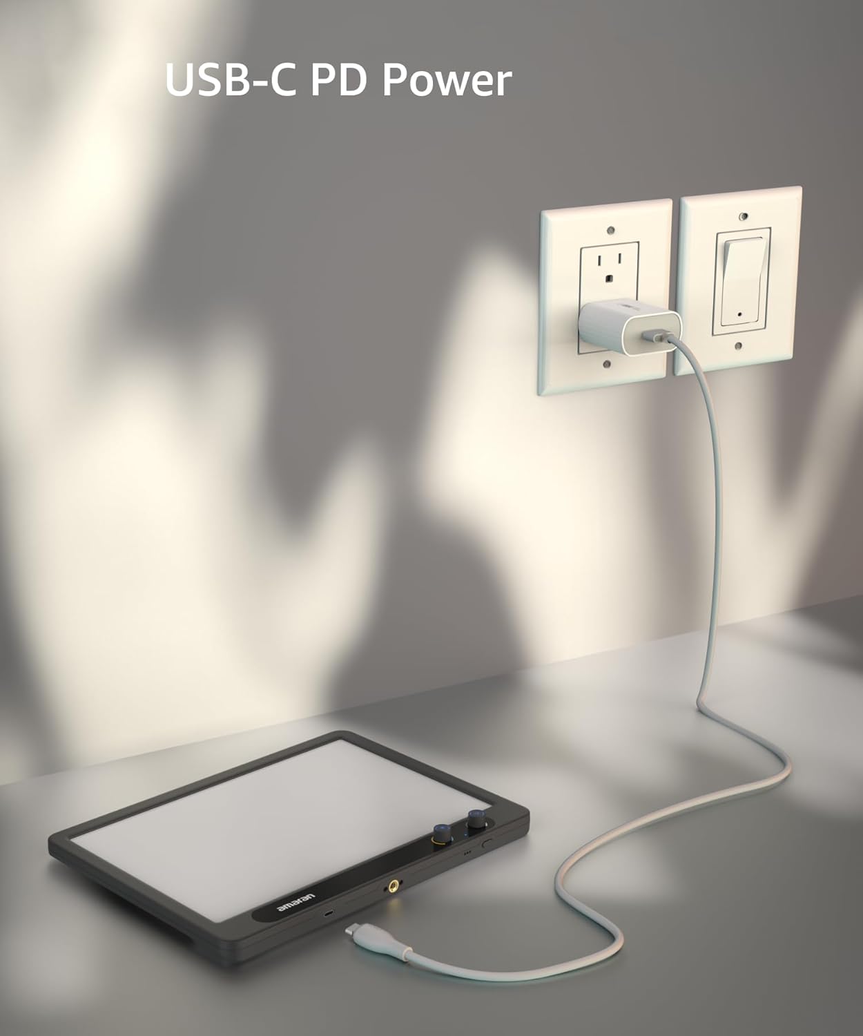 amaran Verge Bi-Color Edge-lit Rectangular Panel,26W Soft LED Video Light Adjustable CCT,APP Control Professional Studio Light for Streaming, Gaming Studio,Recording and Video Conferencing (Charcoal)