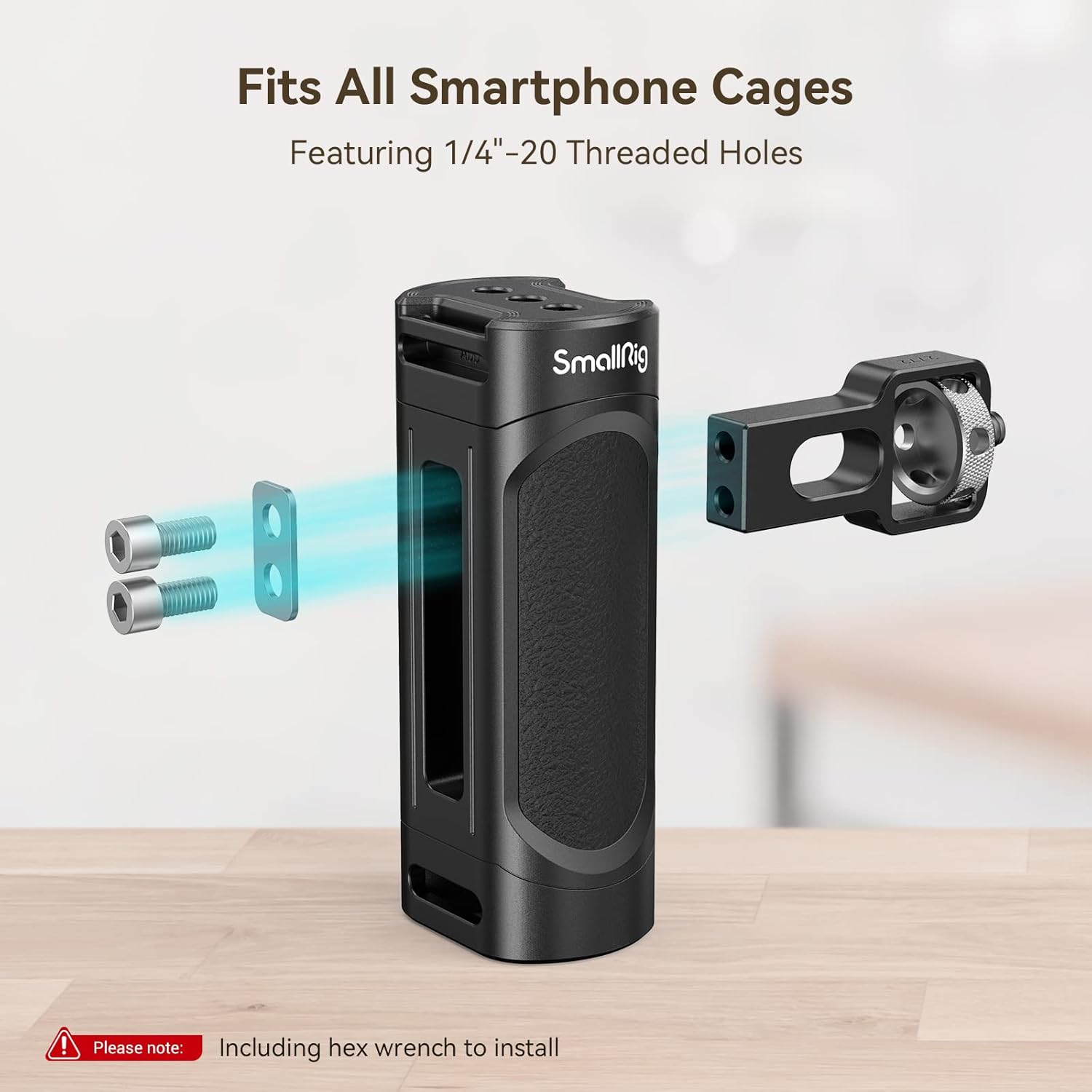 SmallRig Universal Phone Cage, Smartphone Video Rig Kit with Handles, Handheld Filmmaking Vlogging Case Stabilizer for Videomaker, for iPhone 17/16/15 for Samsung for Pixel and Other Android Phones