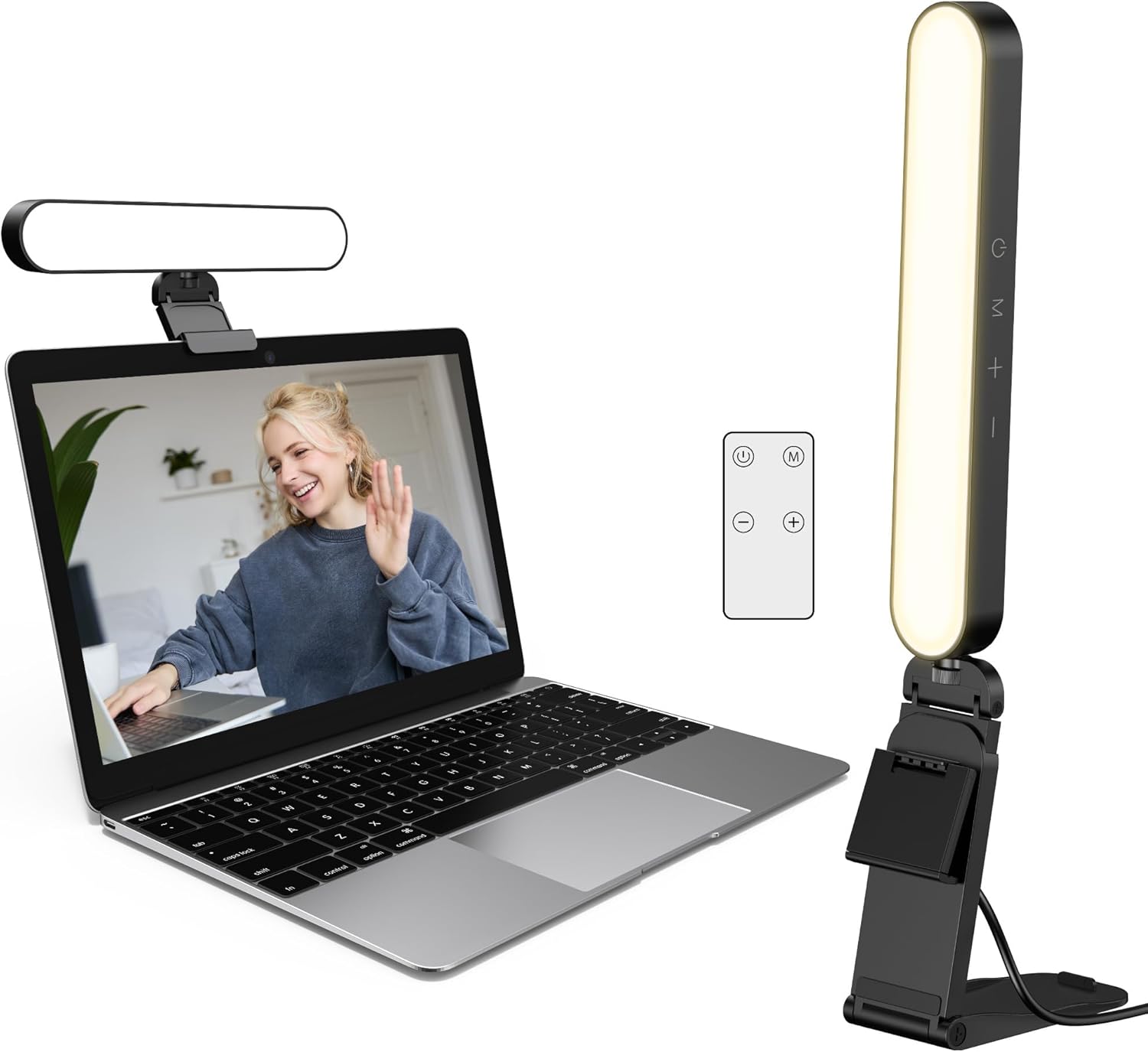 InnoGear Video Conference Light, On-Camera Video Lights for Monitor Desk LED Streaming Lighting with Remote and Touch Control Selfie Zoom Lighting for Computer Webcam Laptop Podcast, Recording