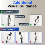 HumanCentric Video Conference Lighting - Webcam Light for Streaming, LED Monitor and Laptop Light for Video Conferencing, Zoom Lighting for Computer, Replace Ring Light for Zoom Meeting, Double Kit