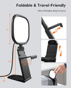 Upgraded Ring Light for Laptop, Monitor & Desk – Eye-Caring Diffused LED Computer Light with Screen-Safe Clip, Adjustable Monitor Mount, CRI 97.8+, 50 Lighting Modes for Zoom, Video Calls & Streaming