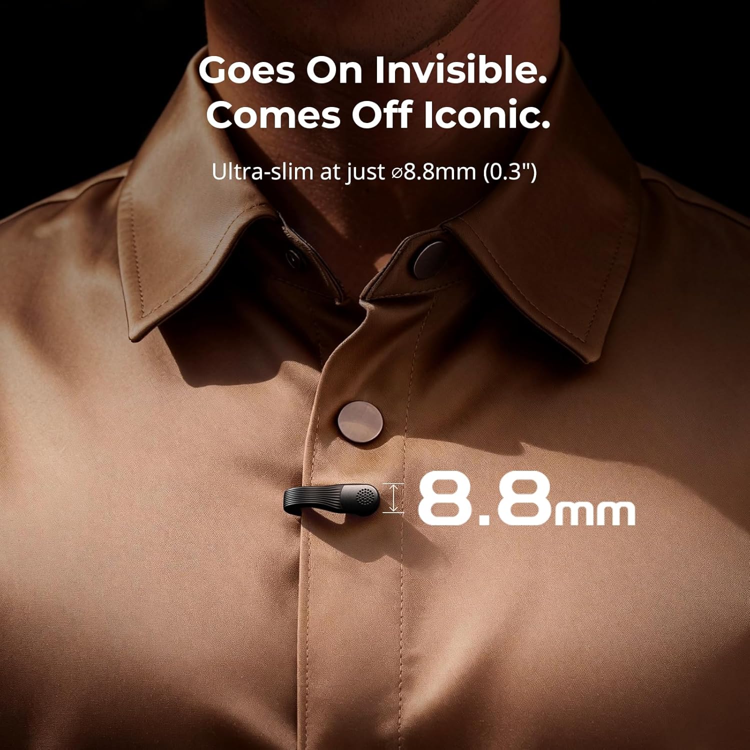 SMALLRIG Wireless Mic S70-C2 (2 TX + 1 RX + Charging Case), USB-C Compact Wireless Microphone for Android Phone/Action Camera, 48h Use, Noise Reduction Record for Vlog (Black)